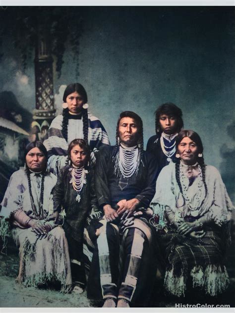 Chief Joseph And His Family – Colorized Historical Pictures