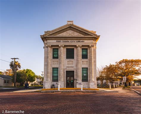 I shot the Port Tampa Library at Sunset : r/tampa