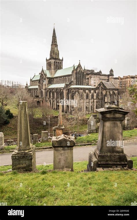 Glasgow Cathedral a medieval Gothic architecture building in Castle St ...