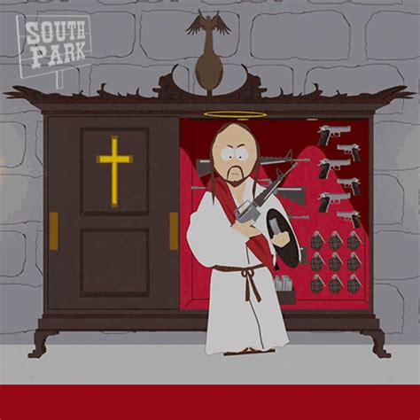 Lock And Load Jesus Christ GIF - Lock And Load Jesus Christ South Park ...