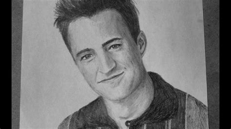 Matthew Perry Pencil Drawing - YouTube