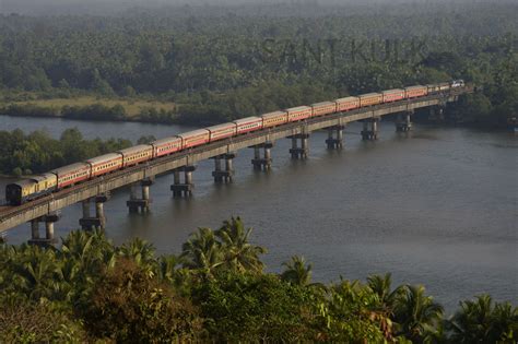 AC Express at Sharavathi bridge. | santkulkrailfan | Flickr