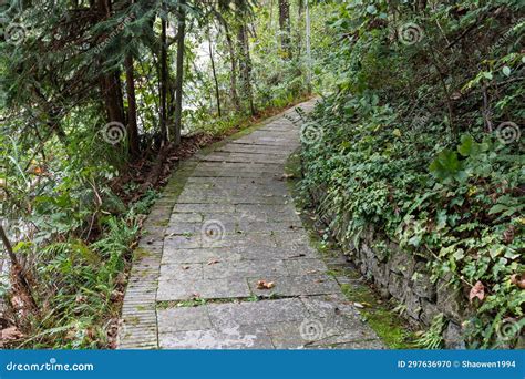 Garden Path.Architecture, Rock. Stock Photo - Image of yard, lawn: 297636970