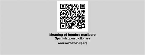 HOMBRE MARLBORO - Spanish open dictionary