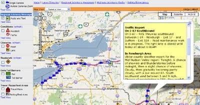 Maps Mania: New York Thruway Traffic Map