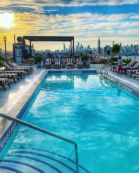 The Williamsburg Hotel, Brooklyn, New York | Williamsburg hotel, New york hotels, Outdoor pool