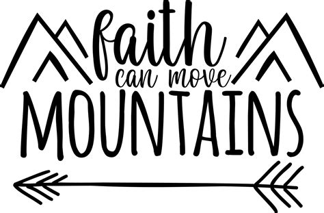 Free SVG Files for Cricut | Faith Can Move Mountains SVG