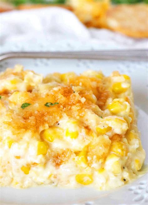 Cream Corn Casserole with Cream Cheese - The Anthony Kitchen