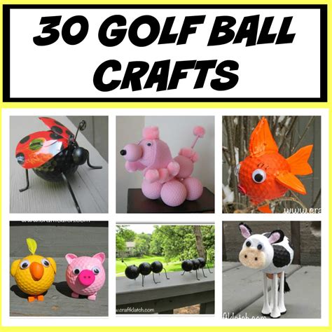 30 Golf Ball Crafts DIY ~ Craft Klatch How To - Craft Klatch