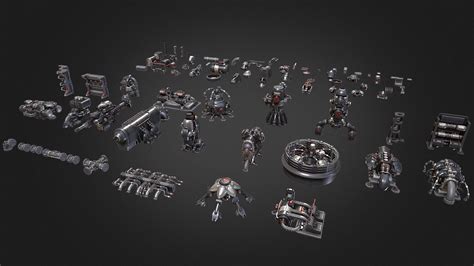 Sci-Fi Kit assets pack preview - 3D model by Dmitriy Dryzhak (@arvart.lit) [e624eb9] - Sketchfab