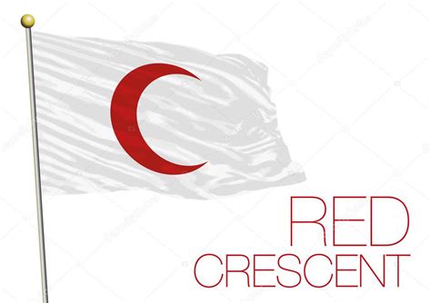 Red crescent flag Stock Vector Image by ©frizio #91298410