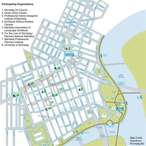 Winnipeg street map - Map of Winnipeg streets (Manitoba - Canada)