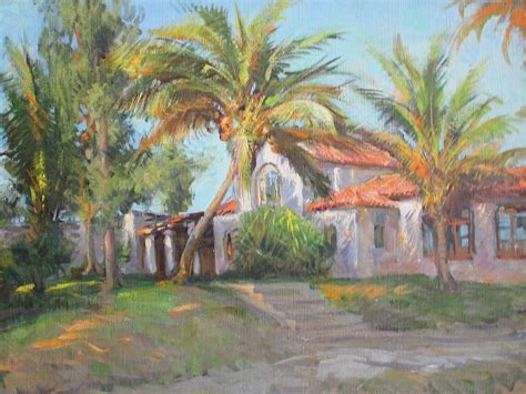 270:EXCELLENT TROPICAL LANDSCAPE OIL PAINTING - Aug 19, 2012 | Burchard Galleries Inc in FL