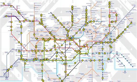 Interactive London Underground network Map | WordlessTech