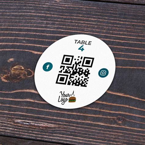 QR Code Stickers for Restaurants and Bars