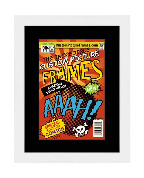 White Comic Book Frame | Frames for Comic Books