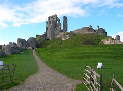 The Village and Castle Ruins At Corfe Castle In Dorset - Julies Backpack