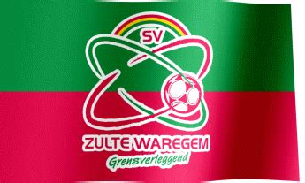 SV Zulte Waregem Flag GIF (SV Zulte Waregem Vlag) - All Waving Flags