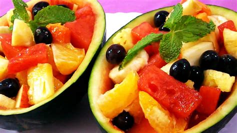 Tropical Fruits Salad Recipe | Easy Homemade Fruit Salad - YouTube