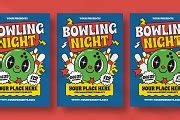 Bowling Night Flyer | Flyer Templates ~ Creative Market