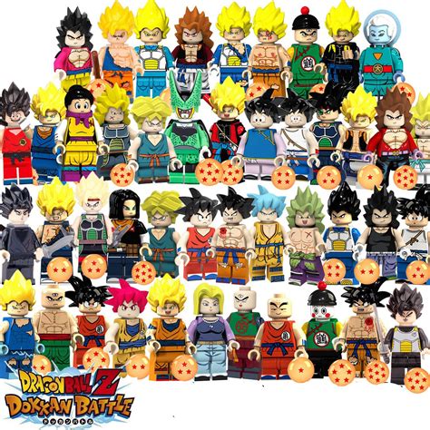 All Dragon Ball Z Minifigures Goku Minifigures Lego Fit Toys