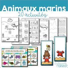 16 idées de Animaux marins maternelle | animaux marins, maternelle, animaux de la mer