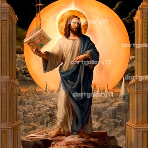 The Grand Architect: An Inspirational Drawing of Jesus. - DAG77