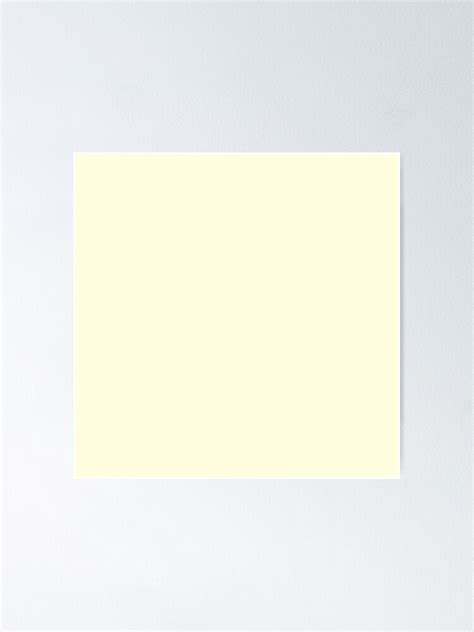 "PLAIN LIGHT YELLOW | PASTEL YELLOW |YELLOW HUES" Poster by ozcushions | Redbubble