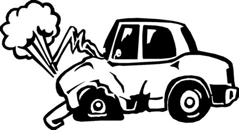 car crash clipart black and white - Clip Art Library