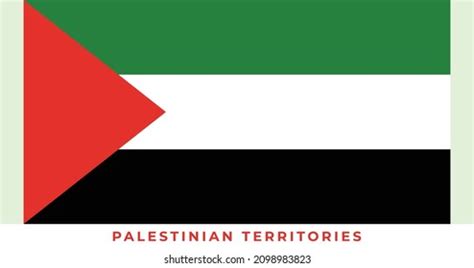 National Flag Palestinian Territories Flag Vector Stock Vector (Royalty ...