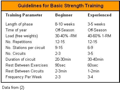 Weight Training Programs for Basic Strength