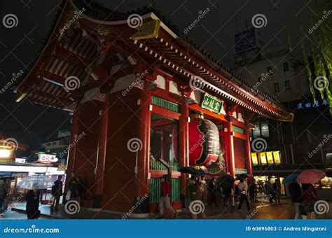 Kaminarimon gate editorial stock photo. Image of beautiful - 60896803