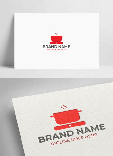 Template Logo Dapur Kartun Merah Untuk Diunduh Gratis - Lovepik