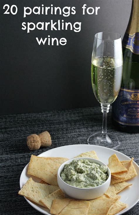 20 Pairings for Sparkling #Wine, roundup of ideas from Cooking Chat. Handy if you are opening ...