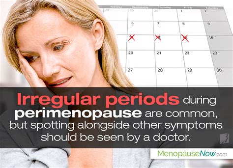 Spotting between Periods during Perimenopause | Menopause Now