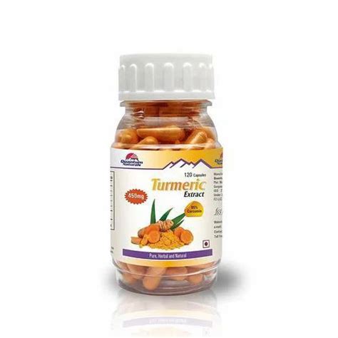 Turmeric Extract Capsules, 450 Mg, Packaging Type: Bottle at Rs 1999/bottle in Nagpur