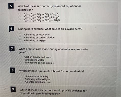 Anaerobic Respiration Equation In Humans