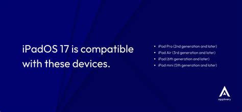 Apple Devices Compatible with iOS 17 and iPadOS 17