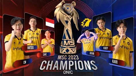 Roster ONIC Esports di MSC 2023 - Momentum terbaik pulangkan piala ...