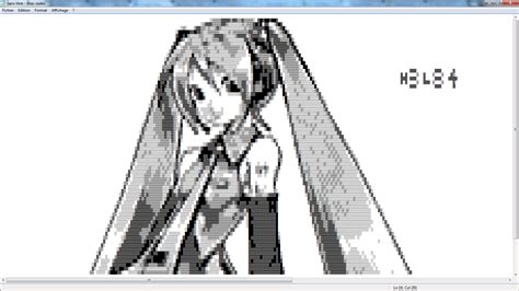 Hatsune Miku Unicode Art by My7th0l0814 on DeviantArt