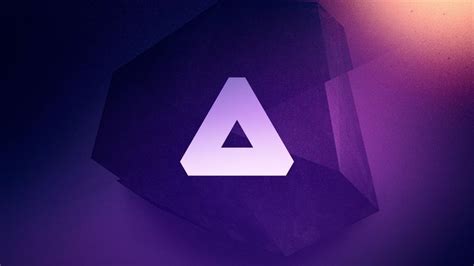 triangle purple logo, triangular pink logo #abstract #triangle # ...