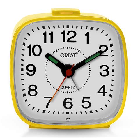 Orpat TBB-137 Buzzer Alarm Clock (Yellow) | Orpat Group