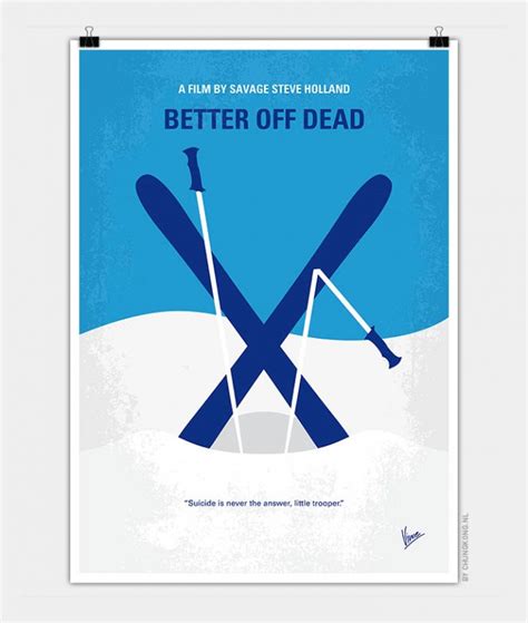 No1003 My Better Off Dead minimal movie poster | CHUNGKONG