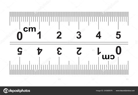 Millimeter Measurement Ruler / Mm Ruler Measuring Gauge 60mm - The edge of this measurement ...