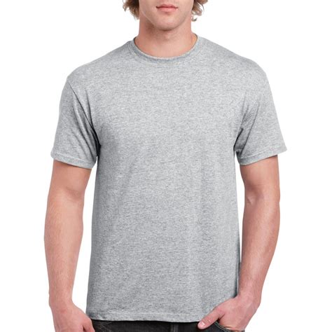 Grey Melange Plain Round Neck T-shirt | Xtees