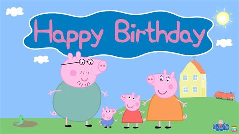 Peppa Pig Happy Birthday Song | Happy Birthday | Peppa Pig | 1080P HD | Backdrop - YouTube