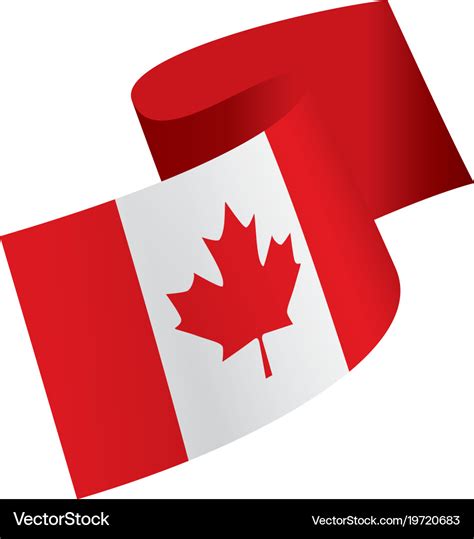 Canada flag Royalty Free Vector Image - VectorStock