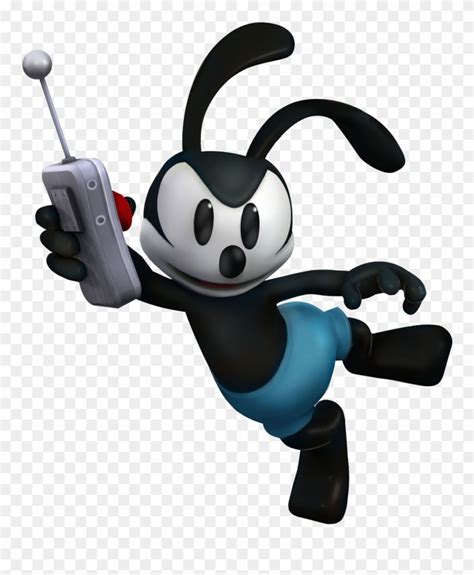 Oswald The Lucky Rabbit Clipart Famous Cartoon - Disney Epic Mickey 2 Oswald - Png Download ...