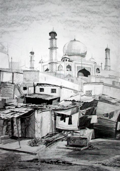 Poverty and Wealth, pencil drawing 70x100 by SoniaSh on DeviantArt