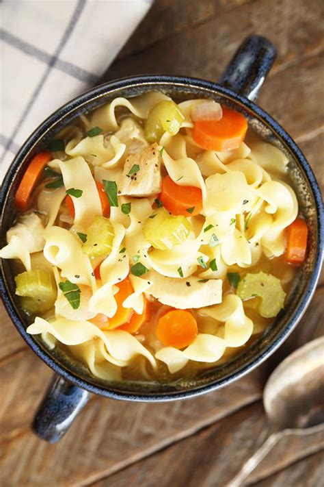 fast chicken noodle soup recipe - setkab.com